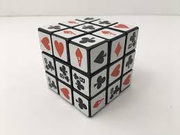 Vintage Rare Rubik S Cube Puzzle Playing Card Suits Heart Diamond Club Spade Rubiks Rubiks Cube Cube Cube Puzzle