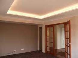 Strip Lighting In Bulk Head Lounge Ceiling Home Interior Design False Ceiling Design Lounge Lighting