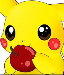 Pikachu Eating An Apple Dessin Kawaii Dessin Pikachu Dessin Pokemon