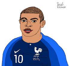 Tons of awesome kylian mbappé wallpapers to download for free. Kylian Mbappe By Pascal Kirchmair Famous People Cartoon Toonpool