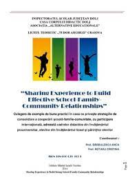 Strategia propune 3 direcții strategice de comunicare, având următoarele obiective. Calameo Sharing Experience To Build Effective School Family Community Relationships
