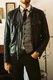 Stay Classic July 17 2014 I Teamed Up With Chictopia And Leather Jacket Men Men S Leather Jacket Leather Jacket