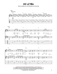 All Of Me Sheet Music John Legend Solo Guitar Guitar Sheet Music Guitar Tabs Ukulele Fingerpicking Songs