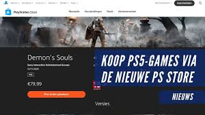 Je Kan Nu Ps5 Games Kopen Via De Nieuwe Playstation Store Youtube