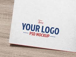 Free Natural White Paper Logo Logotype Mockup Psd Paper Logo Logos Mockup Psd