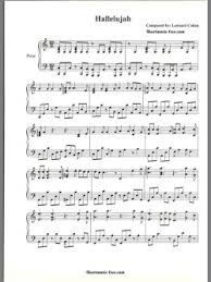 Hallelujah Sheet Music Tumblr