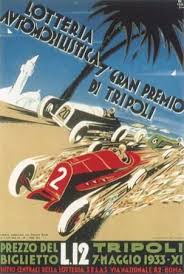 Formula 1 Grand Prix Tripoli Libya Cartaz Auto Viatura