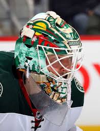Дубник деван / dubnyk devan. Winnipeg Mb February 7 Goaltender Devan Dubnyk 40 Of The Minnesota Wild Looks On During Second Period Action Against Wild Hockey Goalie Mask Hockey Goalie
