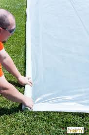Your children, their friends and your fragile psyche that couldn't handle any more. How To Build A Huge Slip N Slide Fun For All Ages All Things Thrifty