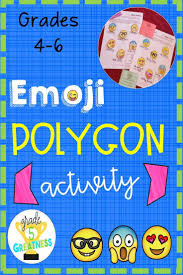 Polygons Math Activity With Emojis Polygon Activities Math Activities Classifying Triangles