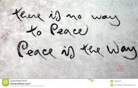 There Is No Way To Peace Editorial Photography Image Of Show 124864432