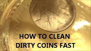 Clean dark silver coins with ammonia, vinegar, rubbing alcohol, lemon juice or polish remover with aceton. How To Clean Old Coins Without Devaluing Them 5 Methods