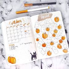 October Monthly Cover Mood Tracker Bullet Journal Halloween Bullet Journal October Bullet Journal Tracker