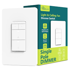 A smart ceiling fan has its light and fan connected to your smart home. Treatlife Smart Ceiling Fan Control And Light Dimmer Switch Works With Alexa Google Assistant Walmart Com Walmart Com