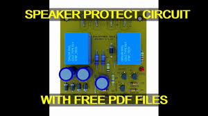 ⇒ position all parts on the pcb (printed circuit board) as shown on the drawings. Speaker Protect Circuit Pcb Board Design Dc Offset Delay With Free Pdf Files Youtube