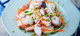 Recette De Salade De Poulpe A La Trapanese Recette Salade De Poulpe Recette Salade Recette