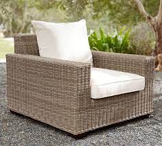 Torrey All Weather Wicker Square Arm Lounge Chair Natural Wicker Dining Armchair Outdoor Furniture Wicker Furniture