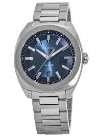 Gucci GG2570 Blue Dial Stainless Steel Men's Watch YA142303