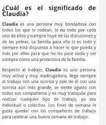Significado Del Nombre De Claudia Frases Bonitas Significados De Los Nombres Frases De Sentimientos