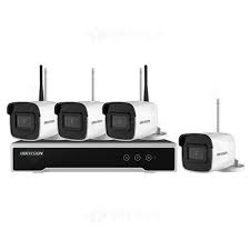 Sistem supraveghere camere cctv kit dvr 4 camere interior/exterior. Sistem Supraveghere Exterior Wireless Hikvision Kit Nk44w0h 1t Wd 4 Camere Ip 4 Mp Ir 30 M Spy Shop Ro