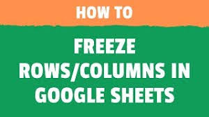 Select the row or column that you wish to freeze by tapping on it once so that it becomes highlighted. How To Freeze Rows In Google Sheets Quick Easy Shortcut