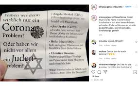 For weeks there have been calls from science and medicine to tighten the lockdown in germany. Flyers In German Tram Blame Jews For Pandemic The Times Of Israel