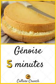 Genoise 5 Minutes La Recette Facile Recettes De Cuisine Recette Recette Gateau Fruit