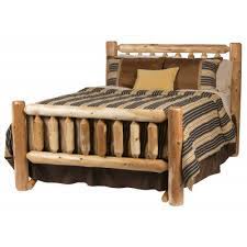 Log furniture place's skilled craftsmen create lovely wood bedroom furniture with character built right in. Rustic Log Bedroom Furniture