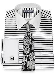 Clearance Men S Dress Shirts Paul Fredrick In 2020 Mens Shirt Dress French Cuff Dress Shirts Horizontal Stripe Dress Shirt