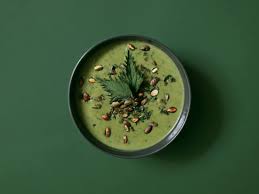 Schmackhafte Brennnesselsuppe In 2020 Gerostete Kurbiskerne Suppe Brennnessel