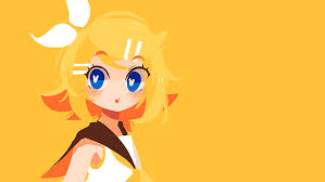 Similar to red and blue, yellow arrived towards the end of the game boy's lifespan. Hd Wallpaper Anime Manga Anime Girls Minimalism Simple Background Yellow Wallpaper Flare