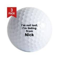Check spelling or type a new query. Funny Personalized Golf Balls I M Hiding By Inspirationz Store Golf Humor Golf Ball Golf Quotes