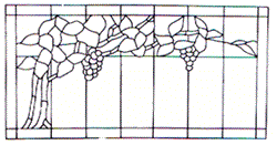 Check spelling or type a new query. Wp 54 Grape Trellis Stained Glass Window Pattern Whittemore Durgin Stained Glass Supplies