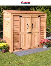 6 X 3 Cedar Garden Storage Shed Shed Storage Garden Storage Shed Outdoor Living Design