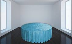 Turkuaz Kadife Masa Ortusu Yuvarlak Buyuk Ev Dekoru Mavi Masalar Bistro Masalar