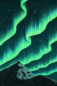 Northern Lights In 2020 Northern Lights Art Northern Lights Painting Northern Lights Tattoo