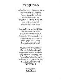 The song was a top 20 hit on the billboard hot 100, peaking at #12, and #7 on the canadian rpm magazine charts. Forever Young Lyrics Forever Young Lyrics Words Lyrics