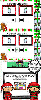 December Kindergarten Digital Daily Math Talks For Google Slides Math Talk Daily Math Math