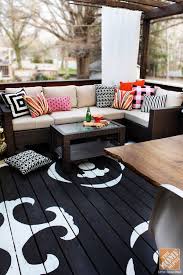 This simple diy deck idea is 3.5″ below this and consists of vertical 2x4s between 2×4 top and bottom plates. Deck Painting Ideas 32 Colorfully Painted Decks And Porches