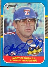 Larry Parrish Signed 1987 Donruss Highlights Baseball Card