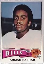 Ahmad Rashad 1975 Topps #115, WR, Buffalo Bills, Vikings, NFL Football