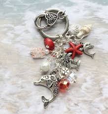 Dauphin Porte Cle Bijou De Sac Dolphin Mer Vie Porte Cles Etsy Purse Charms Diy Jewelry Making Charm Necklace Diy