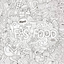 Check spelling or type a new query. Fast Food Hand Lettering And Doodles Elements Background Vector Illustration Vector Colourbox Food Coloring Pages Mandala Coloring Pages Doodle Coloring