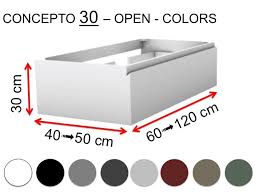 A bathroom vanity is an essential piece of every bathroom's layout. Custom Bathroom Cabinet Integrated Handle Height 30 Cm Lacquered Finish El Concepto