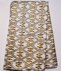 African Tribal Fabric White Metallic Gold Masa 6 Yards Tp73 African Pattern Fabric Fabric Tribal Fabric