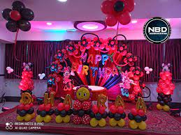 This themed decorations are a great addition to any party or event. Mickey Mouse Theme Balloon Nirankar Balloon Decorations Facebook