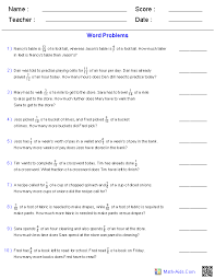 Word Problems Worksheets Dynamically Created Word Problems Fraction Word Problems Word Problems Word Problem Worksheets
