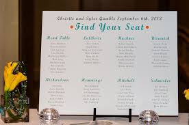 Customized Wedding Seating Chart With Professional Curler