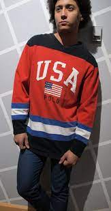 Vintage Polo Ralph Lauren Usa Hockey Jersey