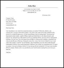 Letter of employment is required when someone applies for insurance, a bank account, a mortgage, a new job, or any jobs which require identification verification. Professional Senior Accountant Cover Letter Sample Writing Guide Resume Now